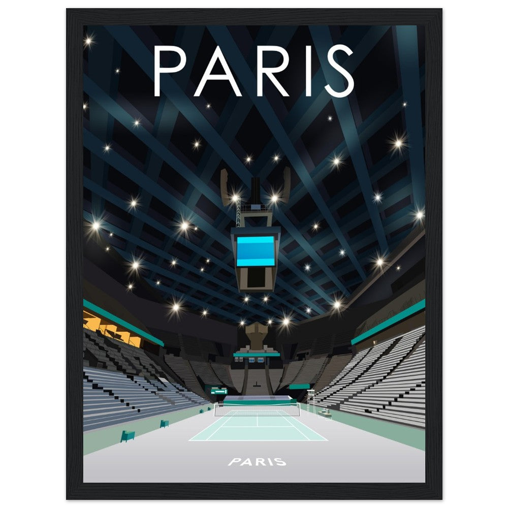 Paris Indoors ATP Masters Tennis Stadium Poster