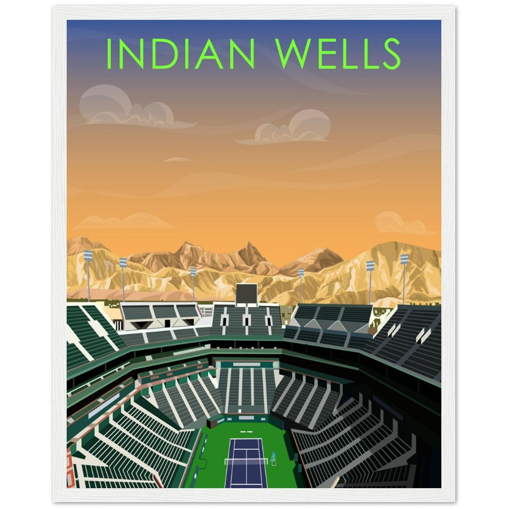 Indian Wells ATP/WTA Tennis Stadium Poster