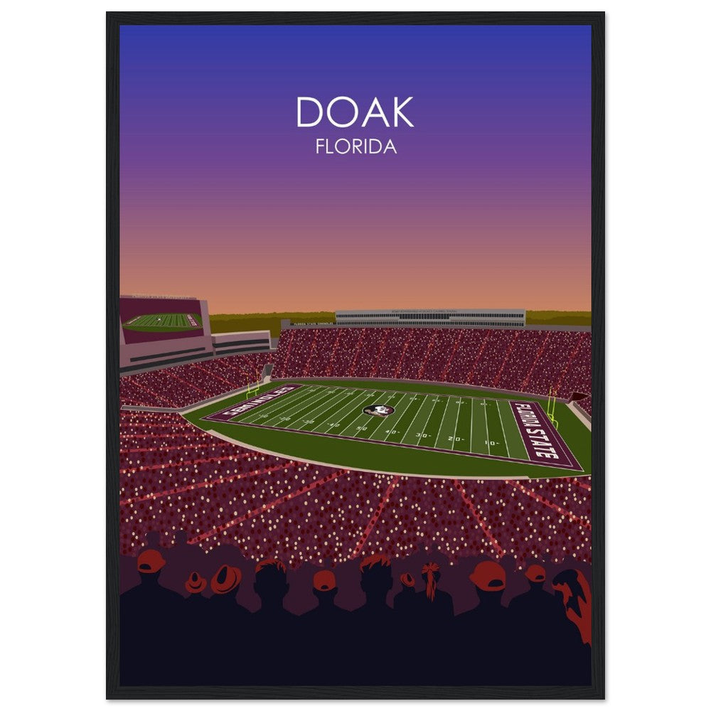 Doak Campbell Stadium Poster | Florida State University Football Stadium Print