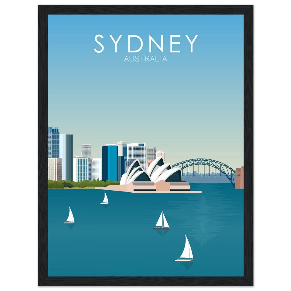 Sydney Poster | Sydney Wall Art | Sydney Daytime Print