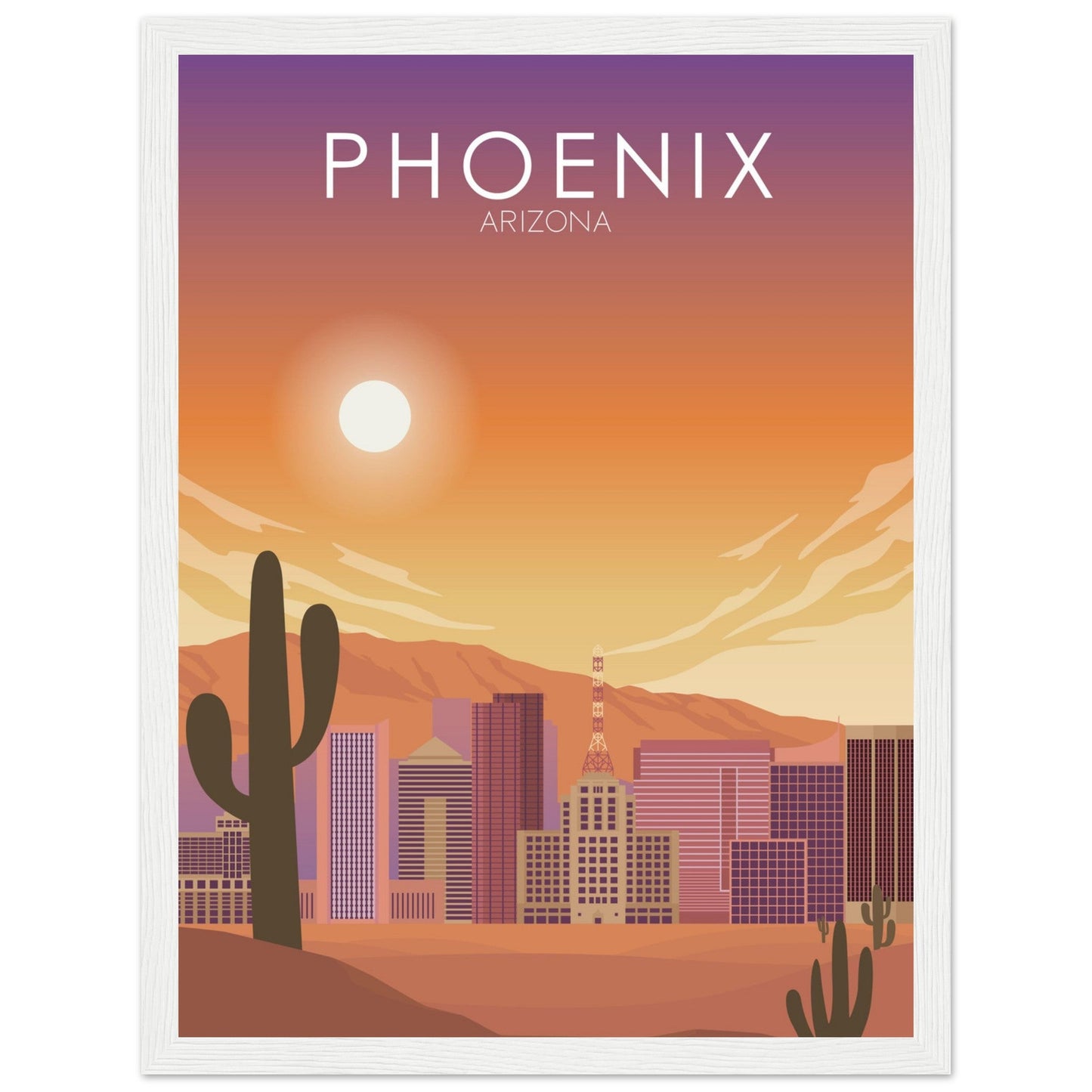 Phoenix Poster | Phoenix Wall Art | Phoenix Sunset Print