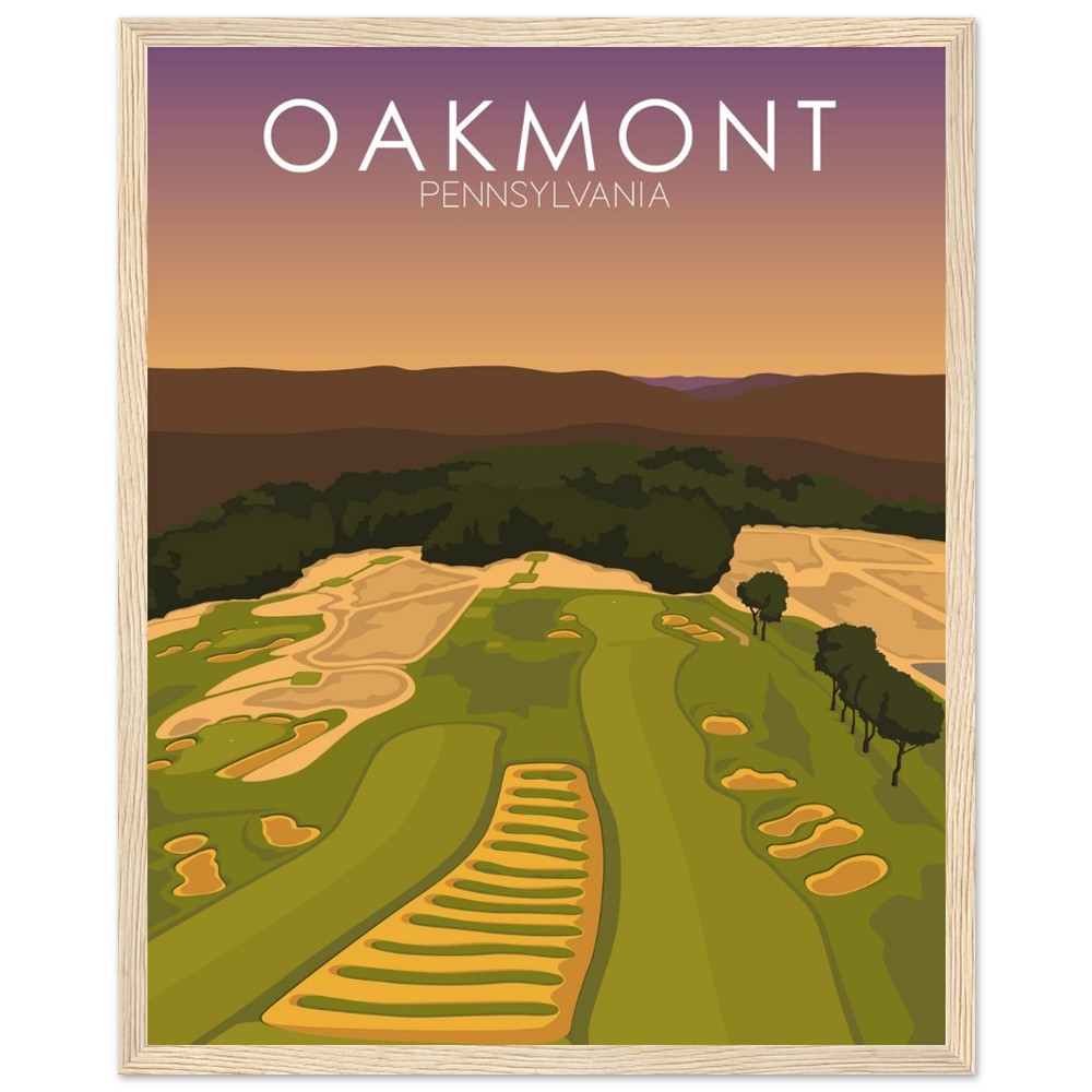 Oakmont Country Club Golf Course Sunset Print