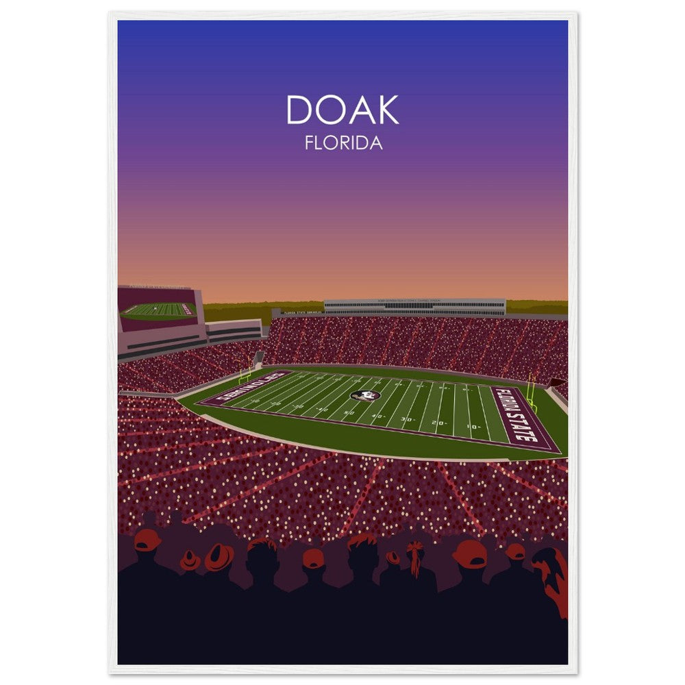 Doak Campbell Stadium Poster | Florida State University Football Stadium Print