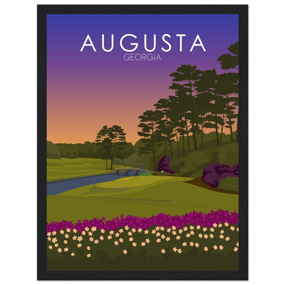 Augusta National Golf Course Sunset Print | Augusta National Poster