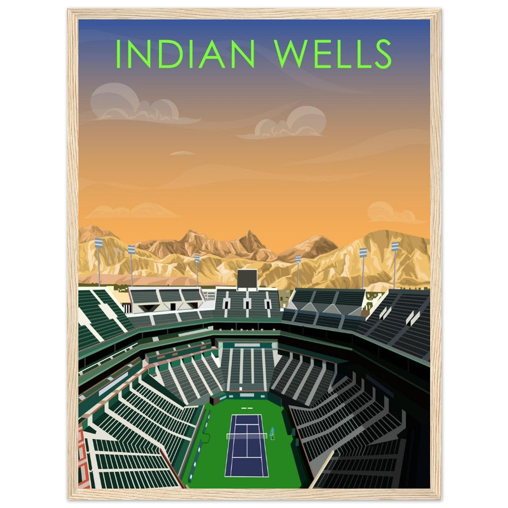 Indian Wells ATP/WTA Tennis Stadium Poster