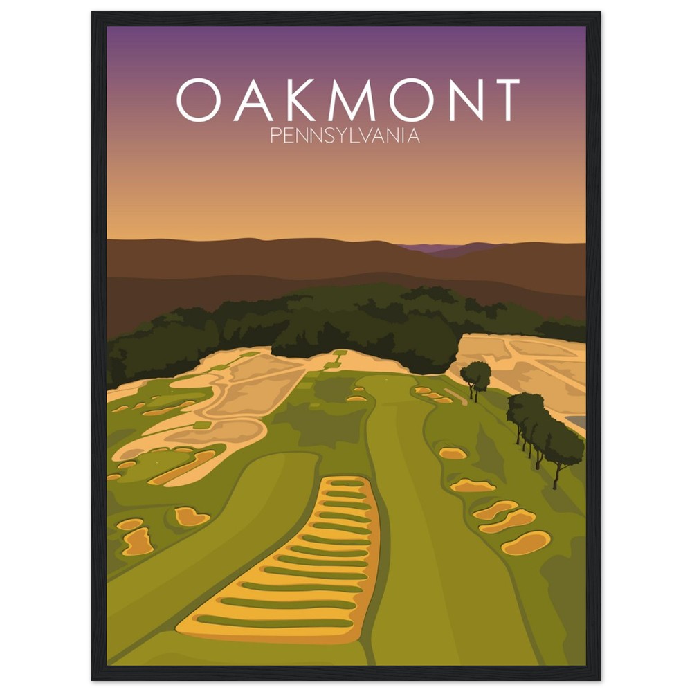 Oakmont Country Club Golf Course Sunset Print