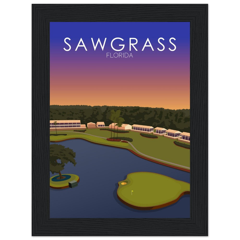 TPC Sawgrass Golf Course Sunset Print