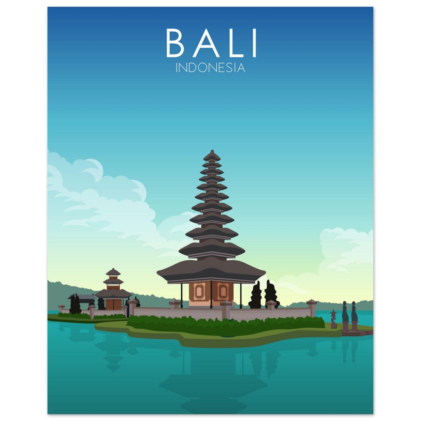 Bali Poster | Bali Wall Art | Bali Daytime Print