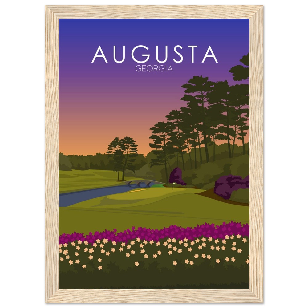 Augusta National Golf Course Sunset Print | Augusta National Poster