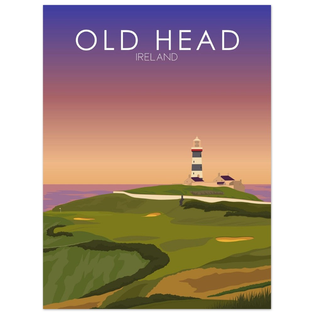 Old Head Golf Links Sunset Print