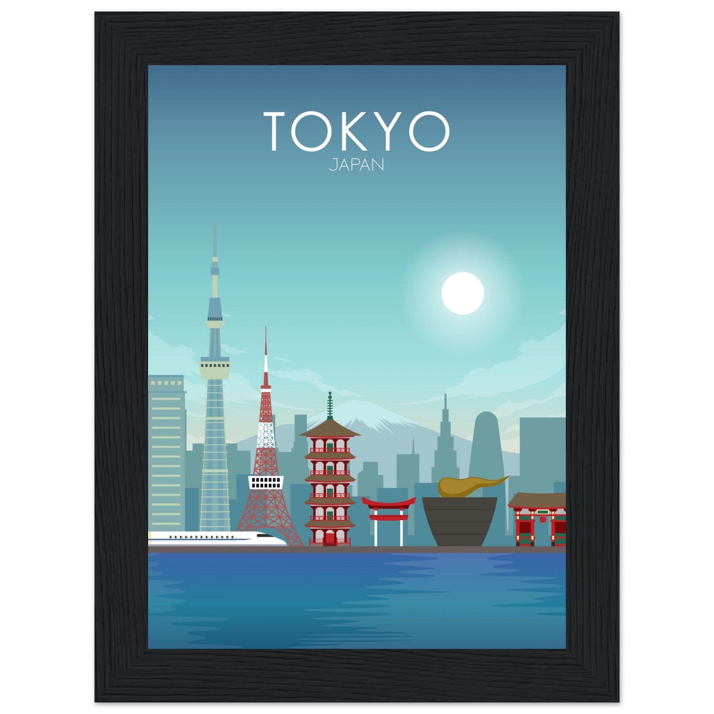 Tokyo Poster | Tokyo Wall Art | Tokyo Daytime Print
