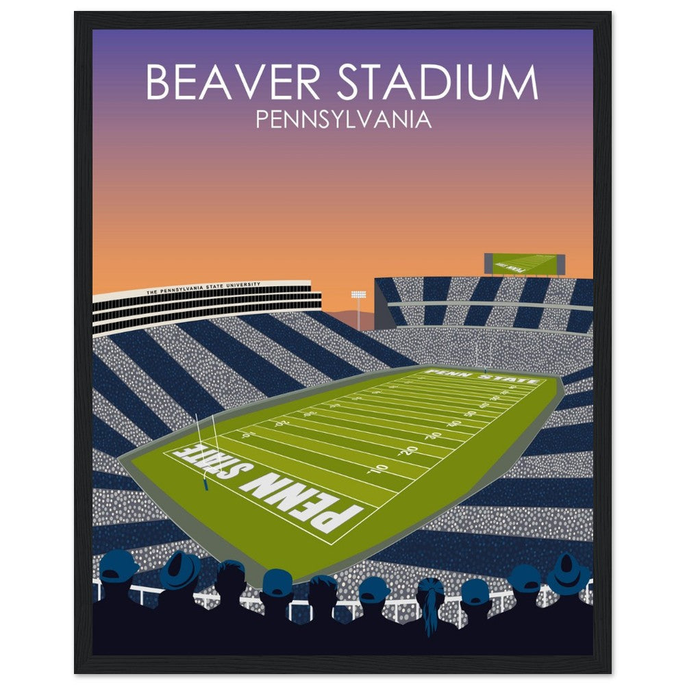 Beaver Stadium Poster | Penn State University Football Stadium Print