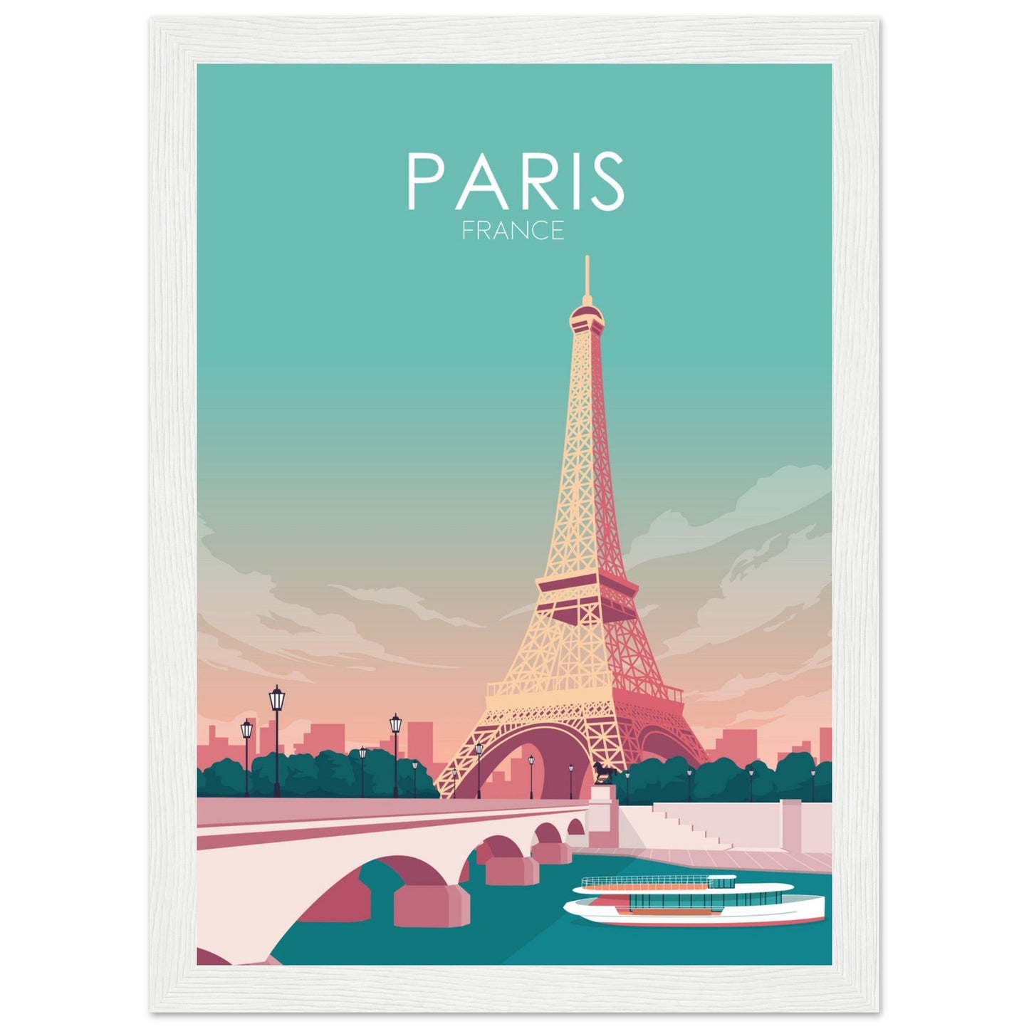 Paris Poster | Paris Wall Art | Paris Pastel Print