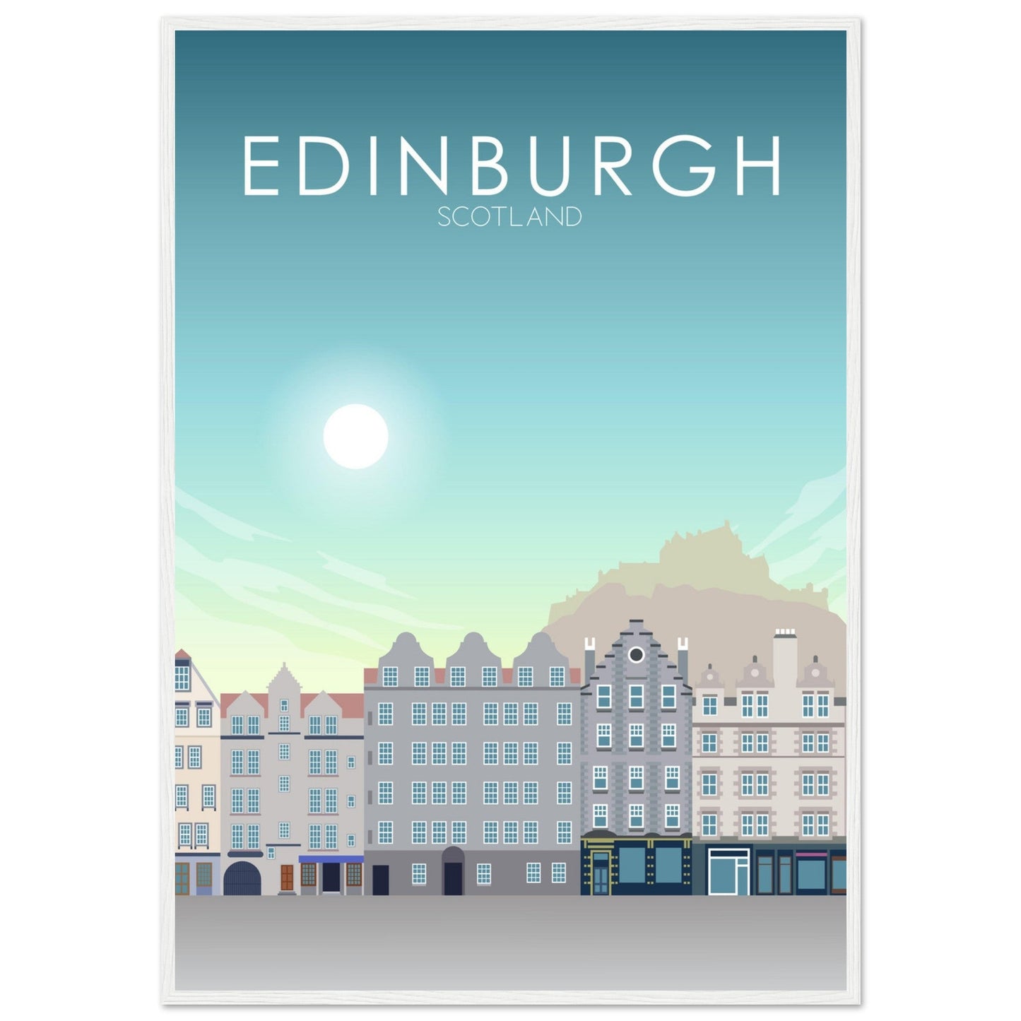 Edinburgh Poster | Edinburgh Wall Art | Edinburgh Daytime Print