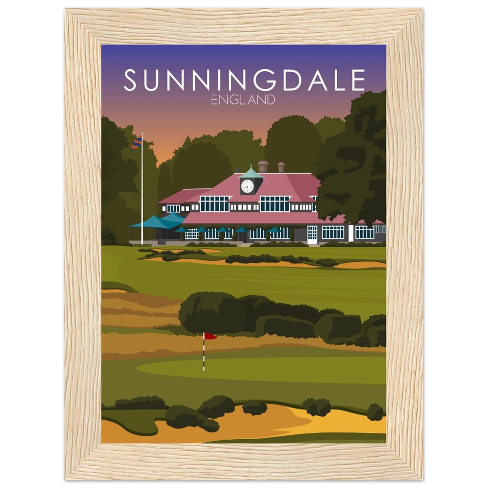 Sunningdale Golf Course Sunset Print