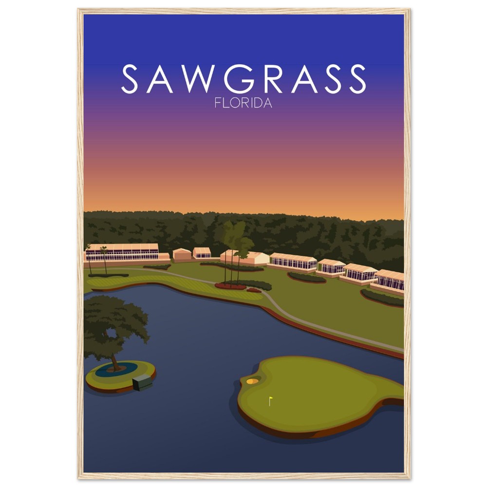 TPC Sawgrass Golf Course Sunset Print