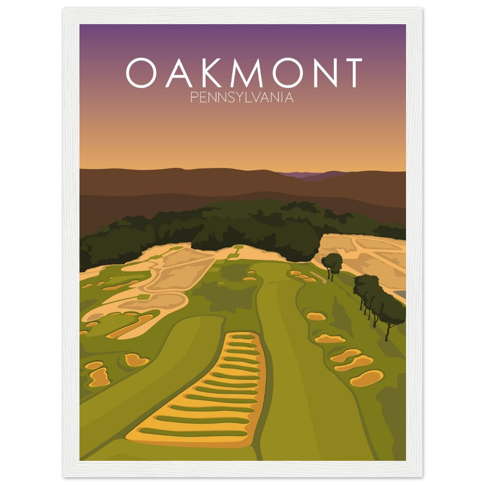 Oakmont Country Club Golf Course Sunset Print