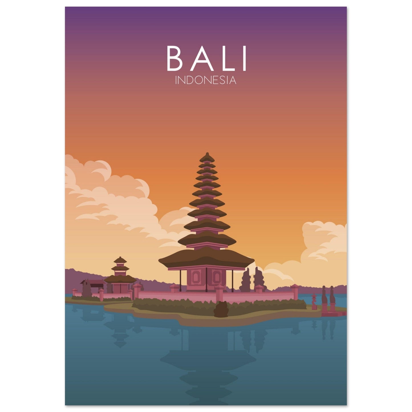 Bali Poster | Bali Wall Art | Bali Sunset Print