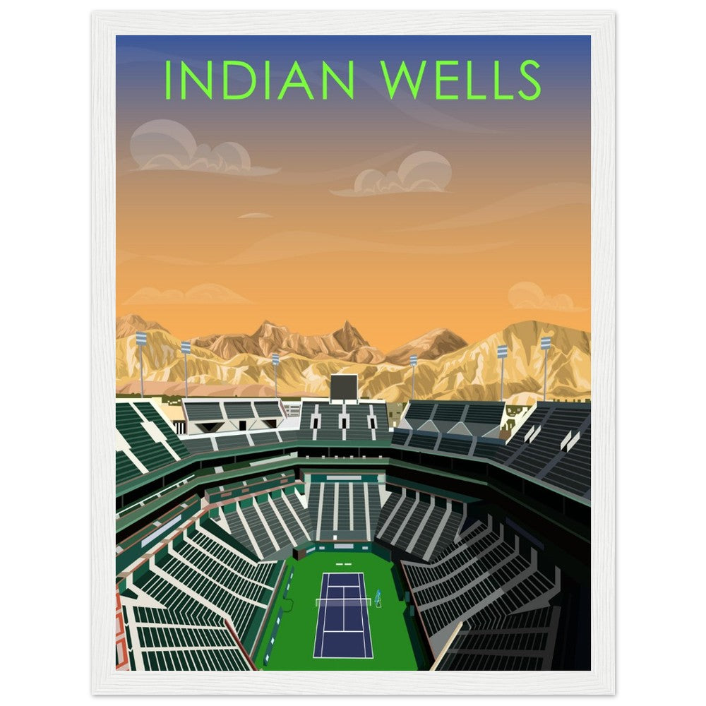 Indian Wells ATP/WTA Tennis Stadium Poster