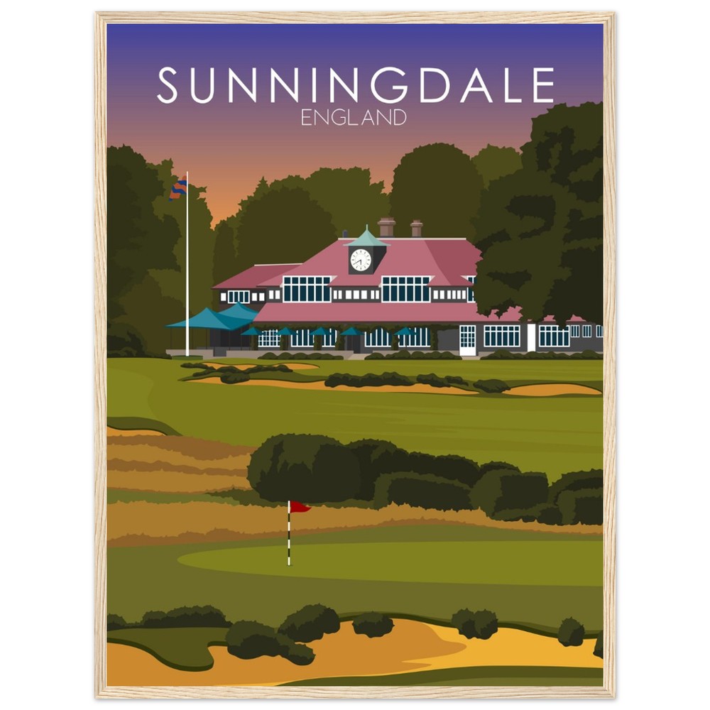 Sunningdale Golf Course Sunset Print