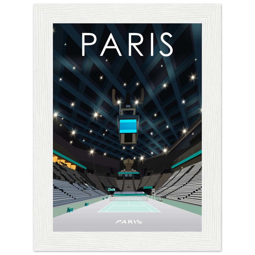 Paris Indoors ATP Masters Tennis Stadium Poster