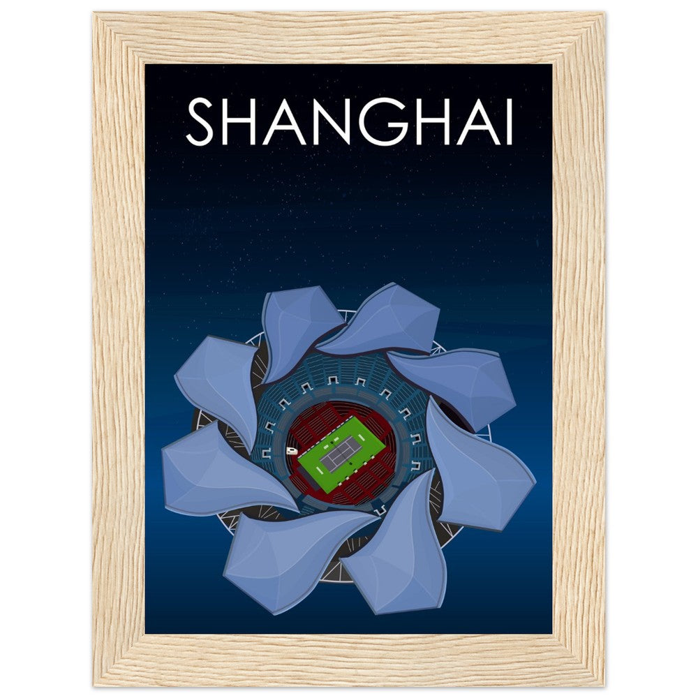 Shanghai ATP Masters Tennis Stadium Poster