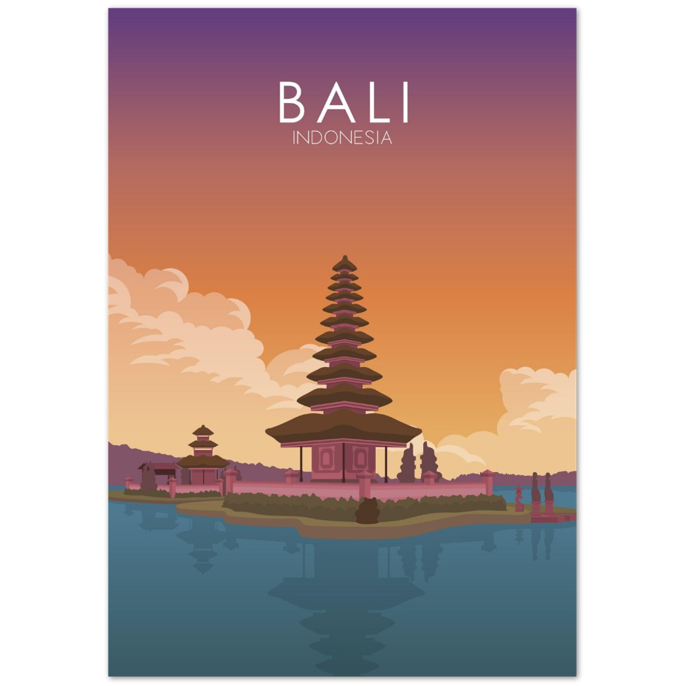 Bali Poster | Bali Wall Art | Bali Sunset Print