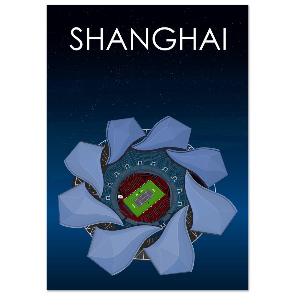 Shanghai ATP Masters Tennis Stadium Poster