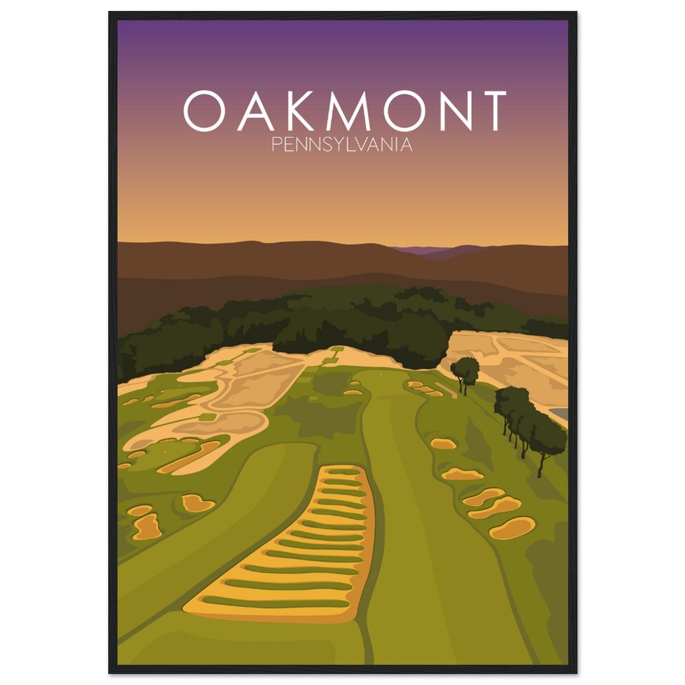 Oakmont Country Club Golf Course Sunset Print