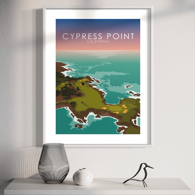 Cypress Point Golf Course Sunset Print
