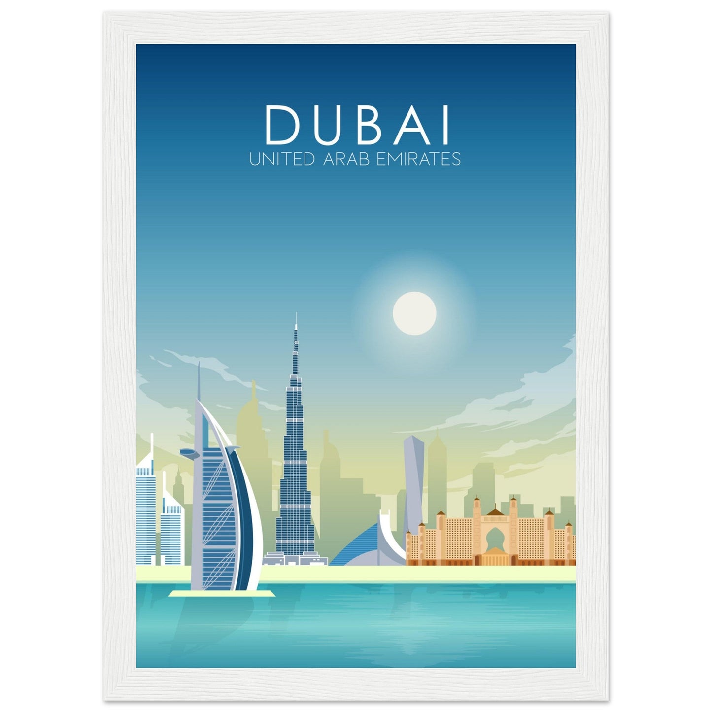 Dubai Poster | Dubai Wall Art | Dubai Daytime Print