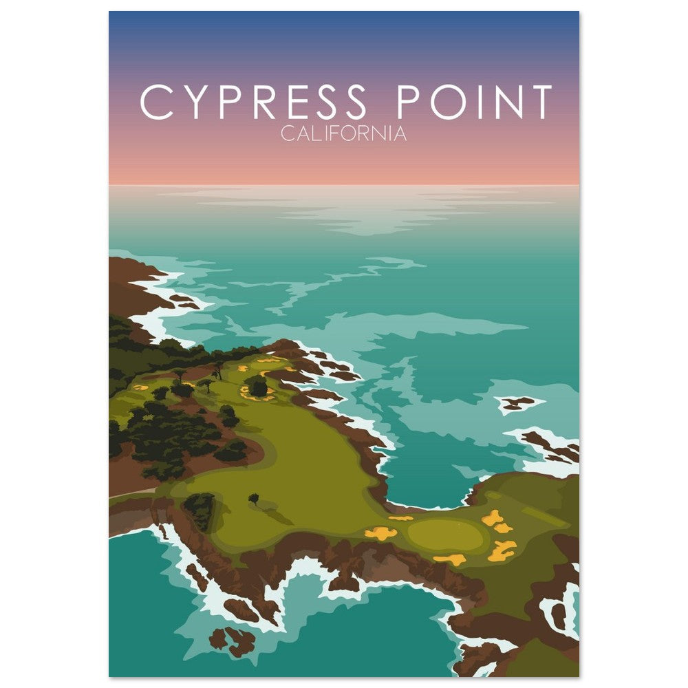 Cypress Point Golf Course Sunset Print