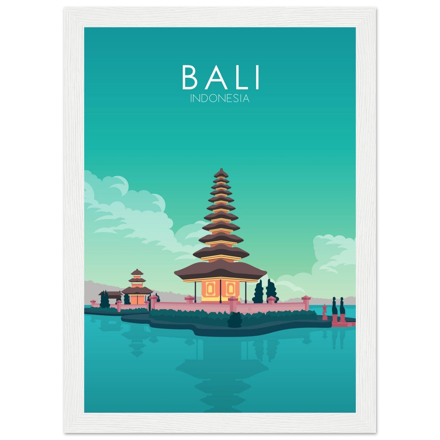Bali Poster | Bali Wall Art | Bali Pastel Print