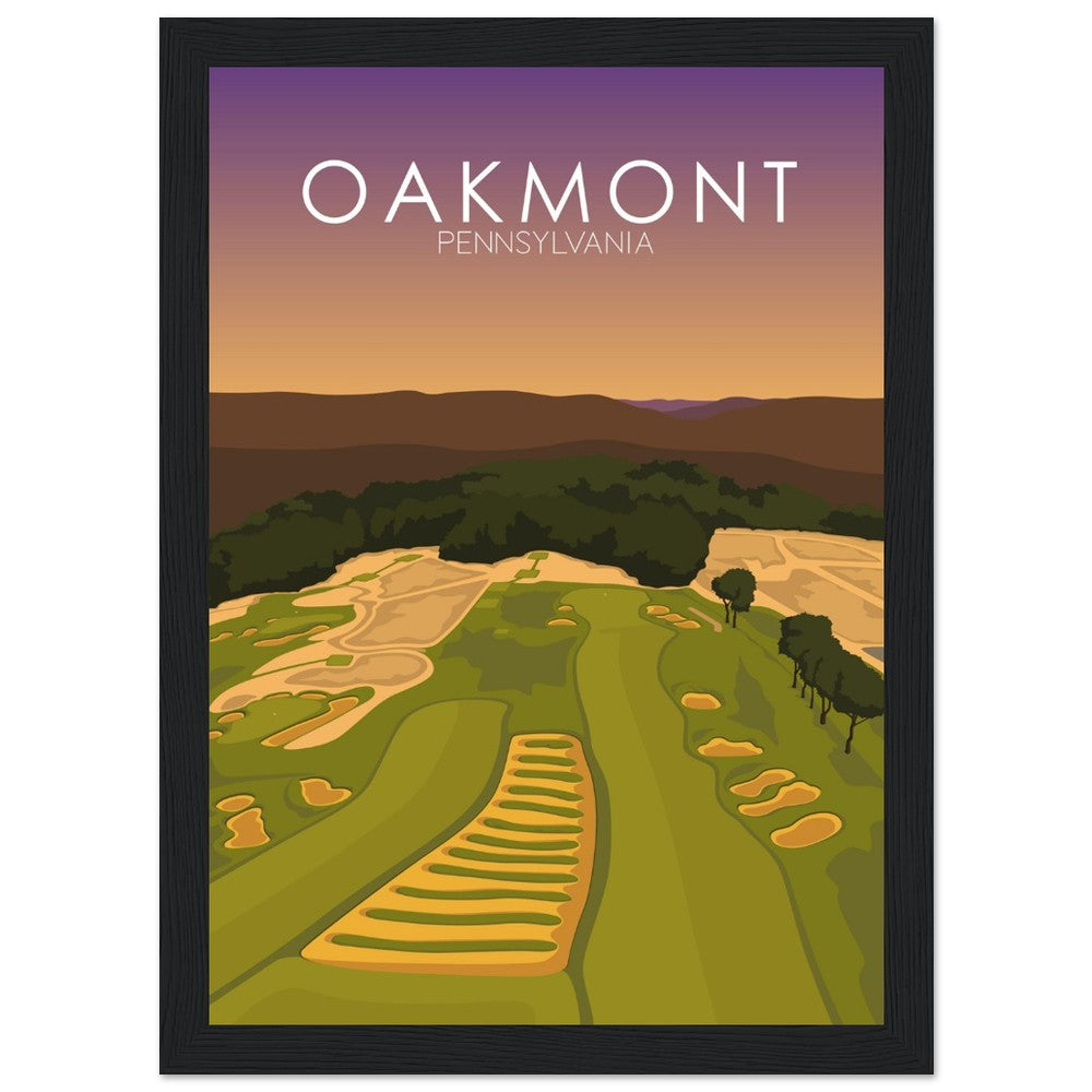 Oakmont Country Club Golf Course Sunset Print