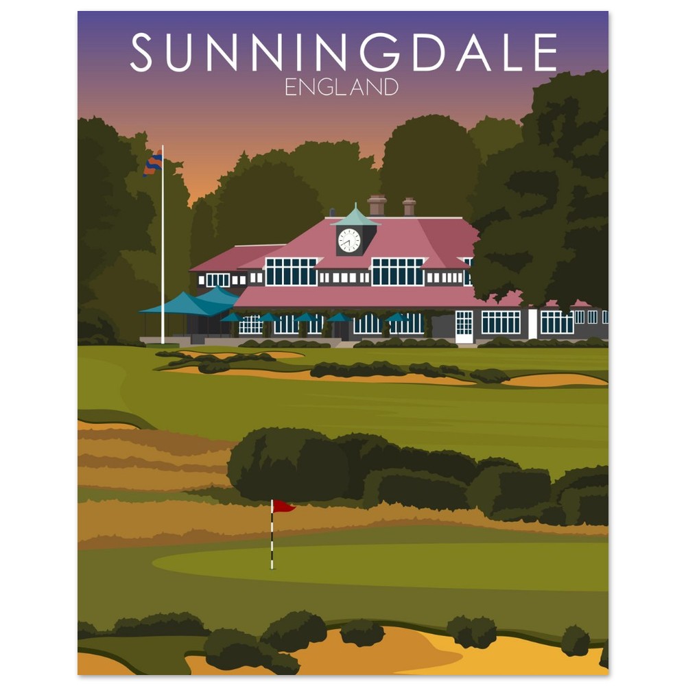 Sunningdale Golf Course Sunset Print