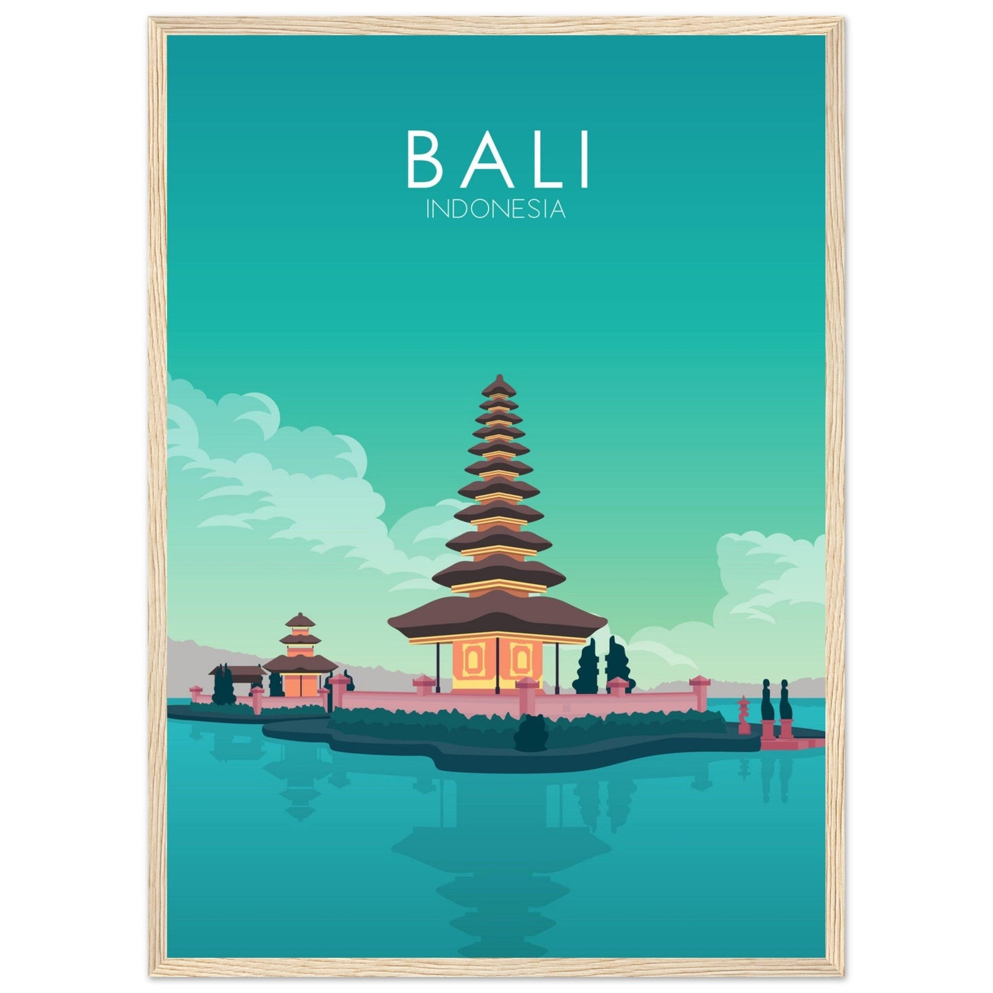 Bali Poster | Bali Wall Art | Bali Pastel Print