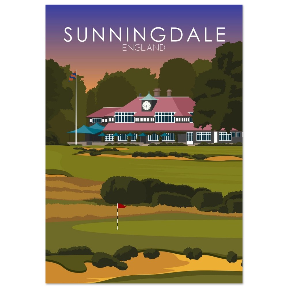 Sunningdale Golf Course Sunset Print
