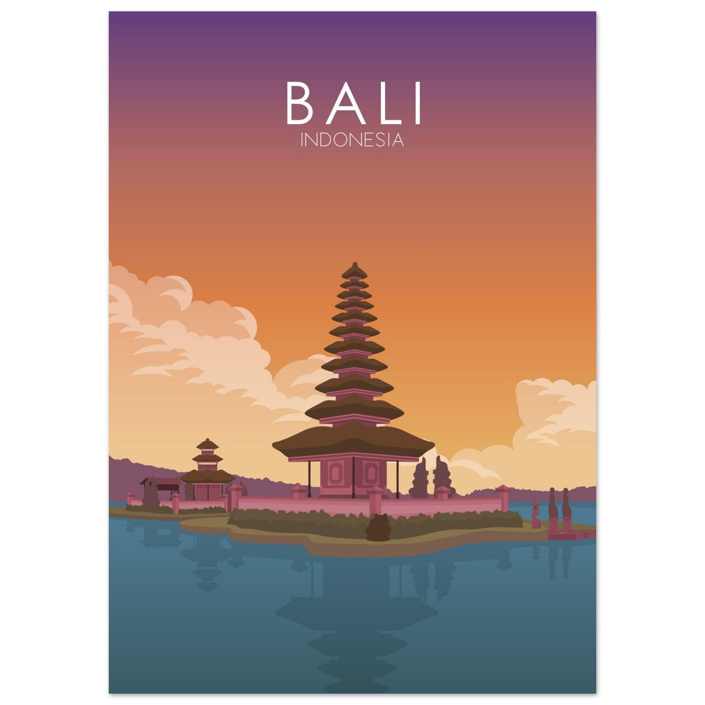 Bali Poster | Bali Wall Art | Bali Sunset Print