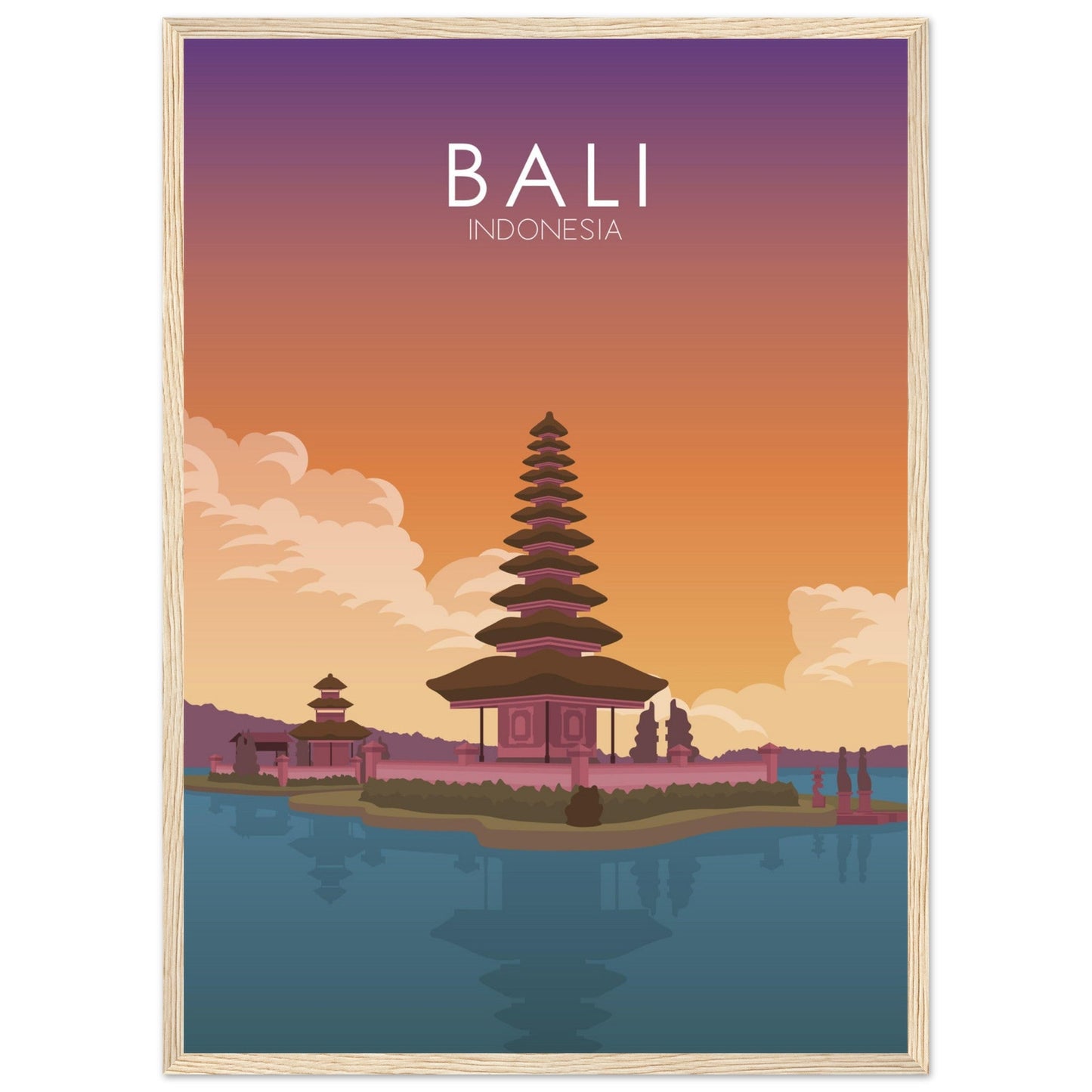 Bali Poster | Bali Wall Art | Bali Sunset Print