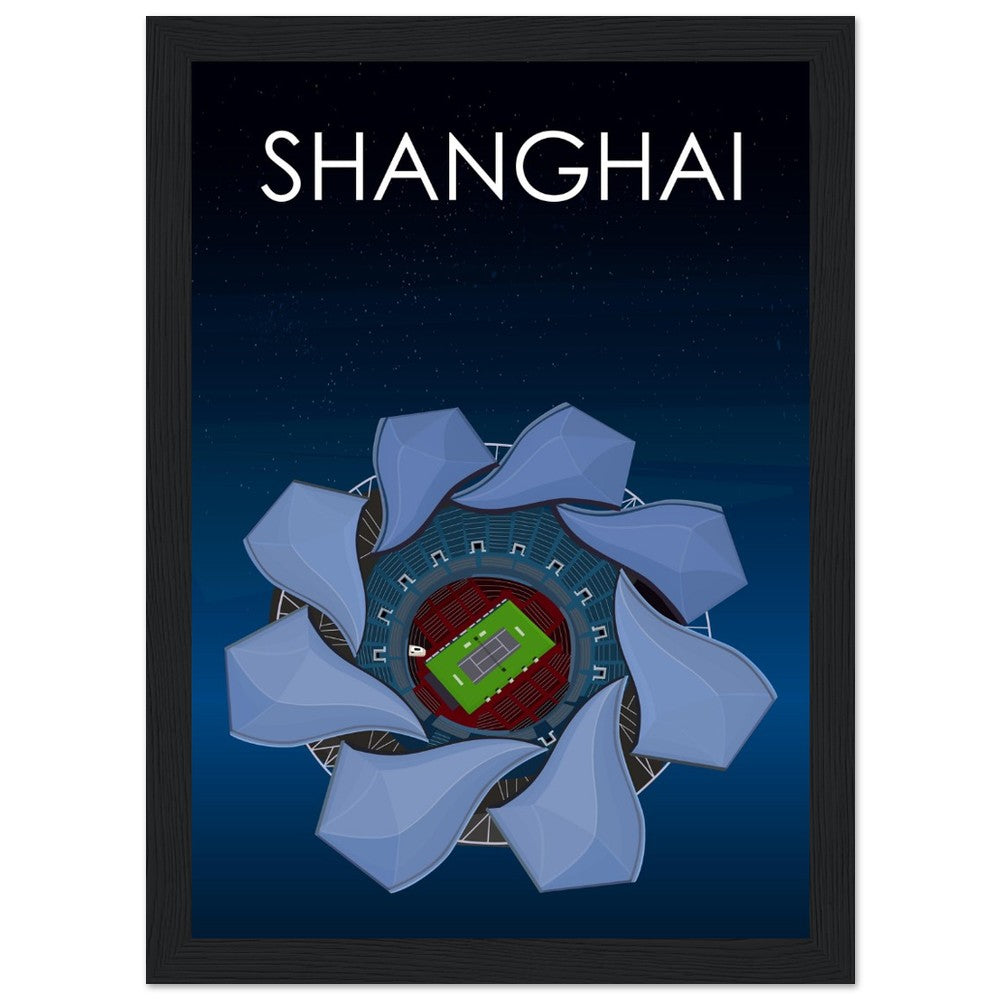 Shanghai ATP Masters Tennis Stadium Poster