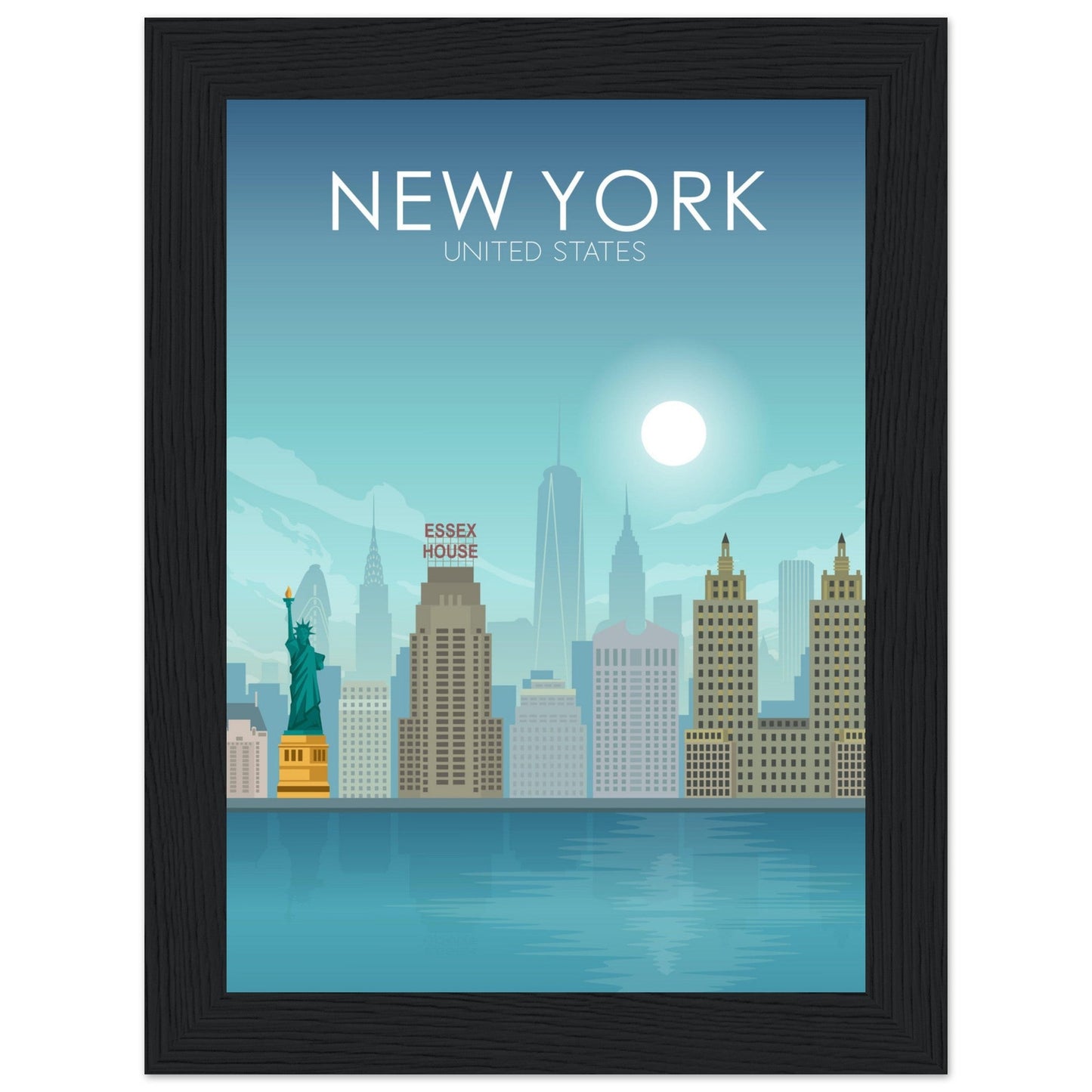 New York Poster | New York Wall Art | New York Daytime Print