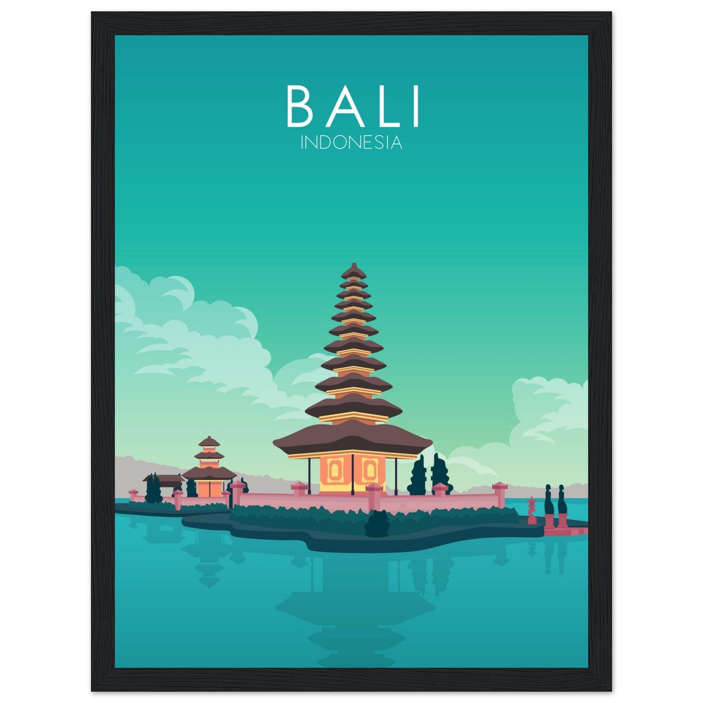 Bali Poster | Bali Wall Art | Bali Pastel Print