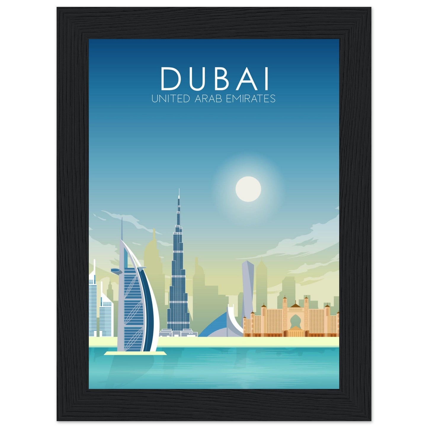 Dubai Poster | Dubai Wall Art | Dubai Daytime Print
