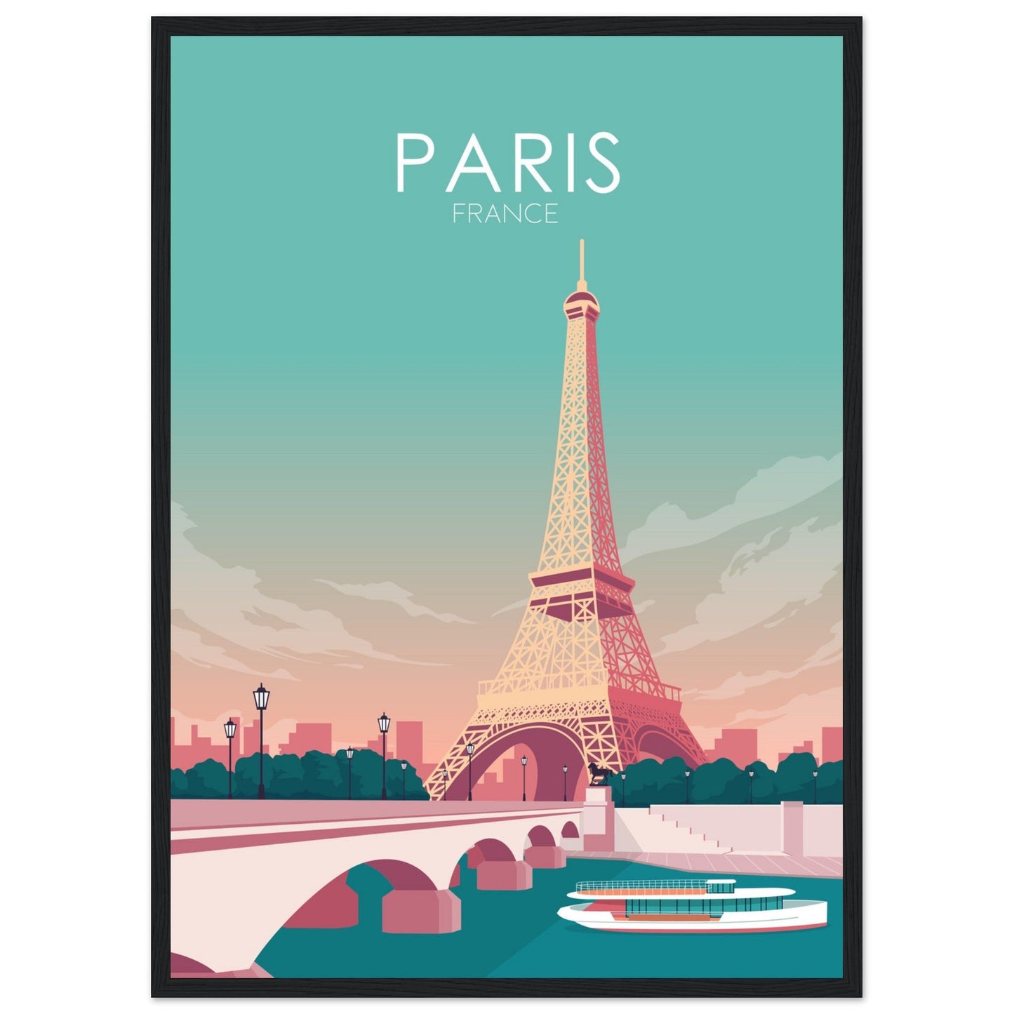Paris Poster | Paris Wall Art | Paris Pastel Print