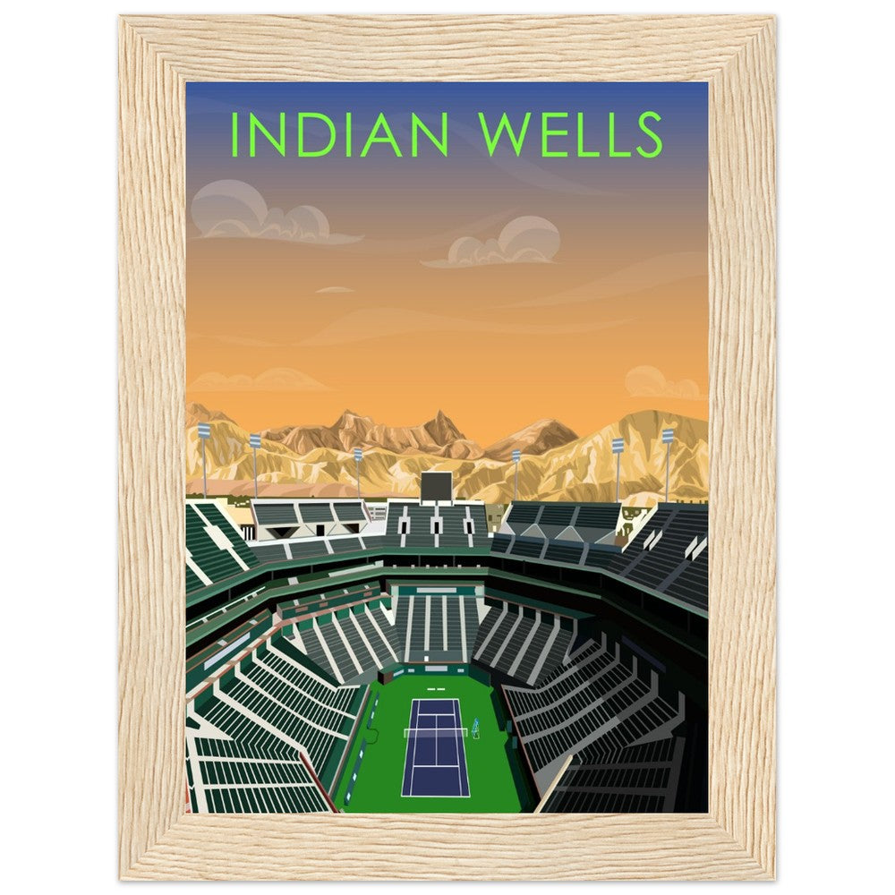 Indian Wells ATP/WTA Tennis Stadium Poster