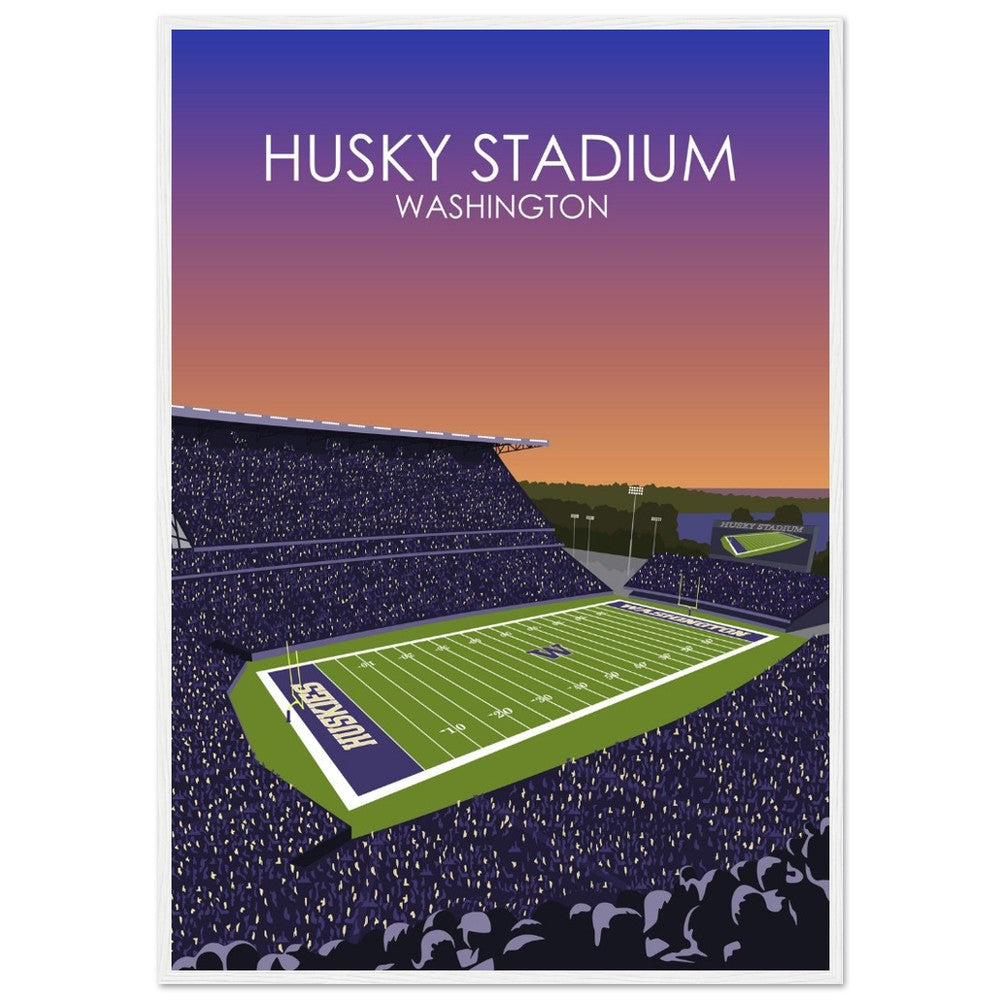 Husky Stadium Poster | University of Washington College Football Print