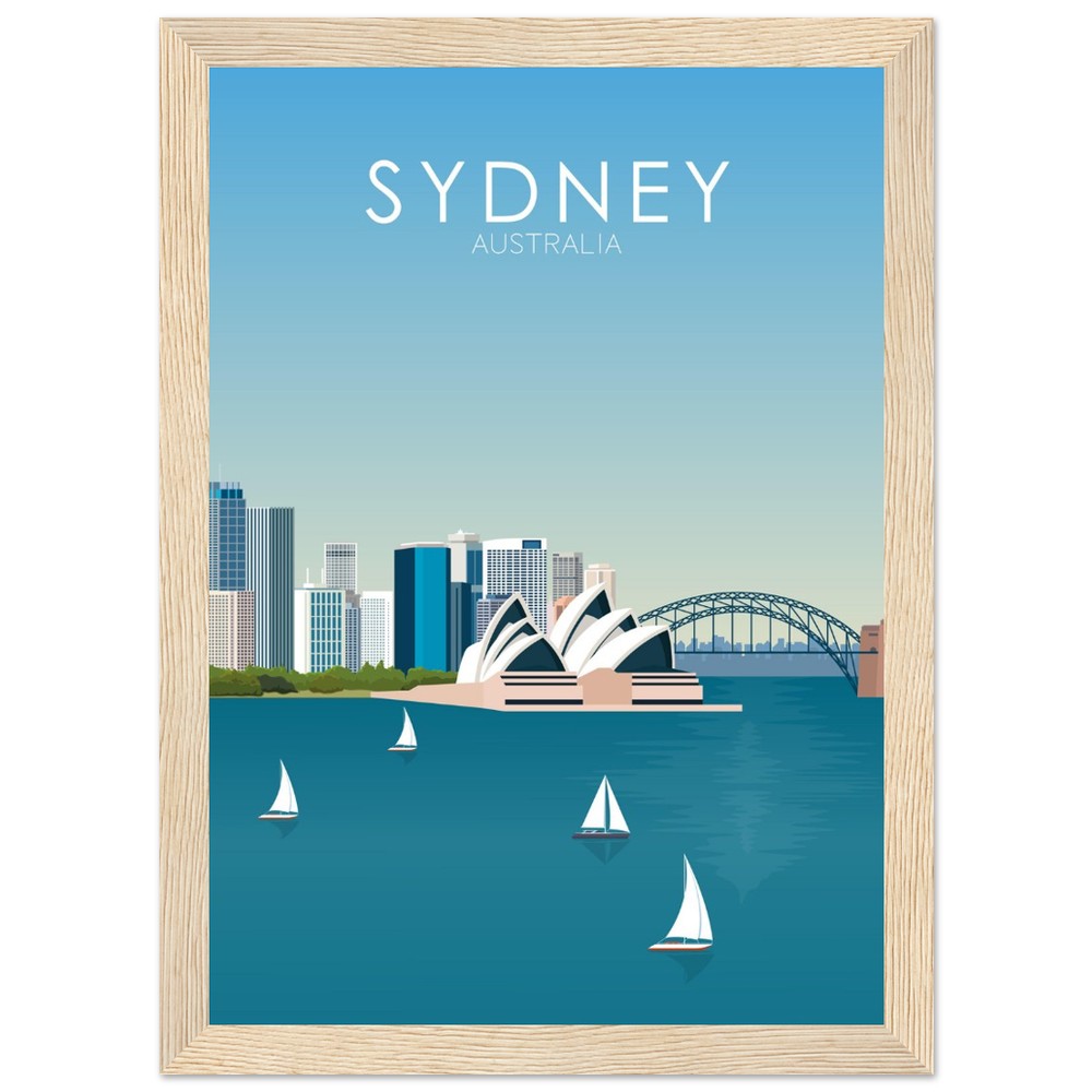 Sydney Poster | Sydney Wall Art | Sydney Daytime Print