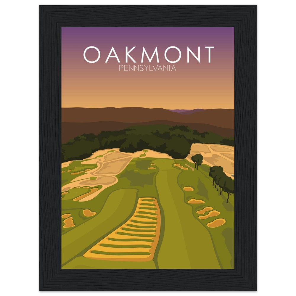 Oakmont Country Club Golf Course Sunset Print