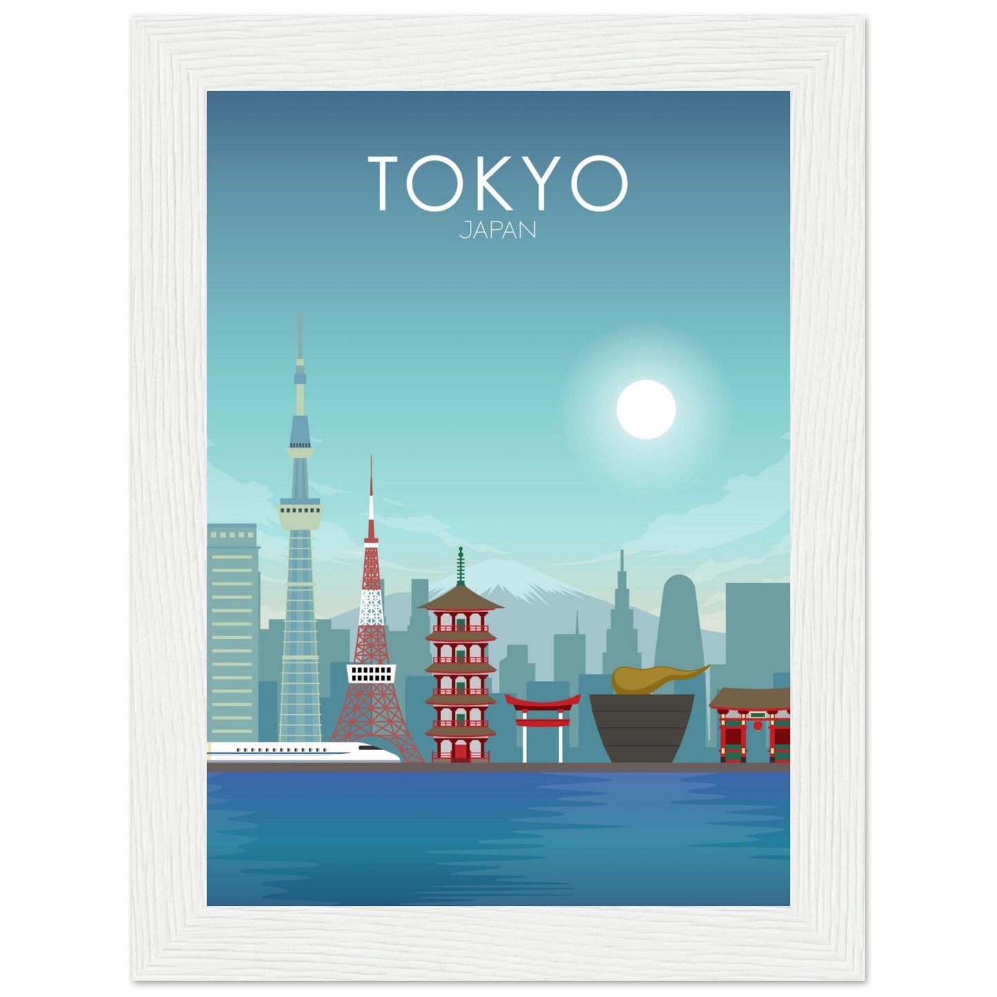 Tokyo Poster | Tokyo Wall Art | Tokyo Daytime Print
