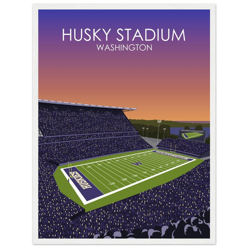 Husky Stadium Poster | University of Washington College Football Print